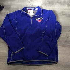 New Antigua Blue Men's SMU Mustangs Large 1/4 Zip