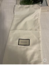 gucci shoe dust bag White