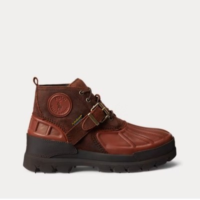 Polo Ralph Lauren Mens 11.5 OSLO LOW Waterproof  Leather Suede Boots NWOB