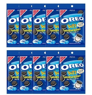 Nabisco Oreo Bits Sandwich Vanilla Cookies, 65g x 10 Beutel mundgerecht