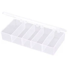 Flambeau T215 Compartment Box With 5 Compartments, Plastic, 1 3/8 In H X 3-3/16