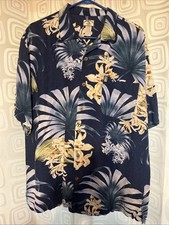 Original Island Sport Hawaiian Button Up Shirt Size Large