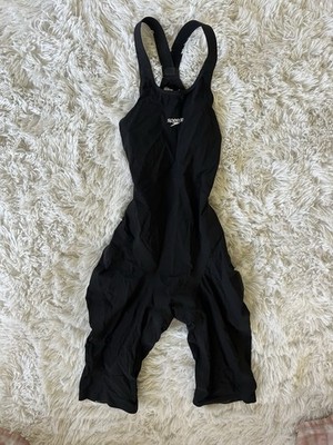 Speedo Pure Valor 2.0 Open back Black Kneeskin Womens Size 22