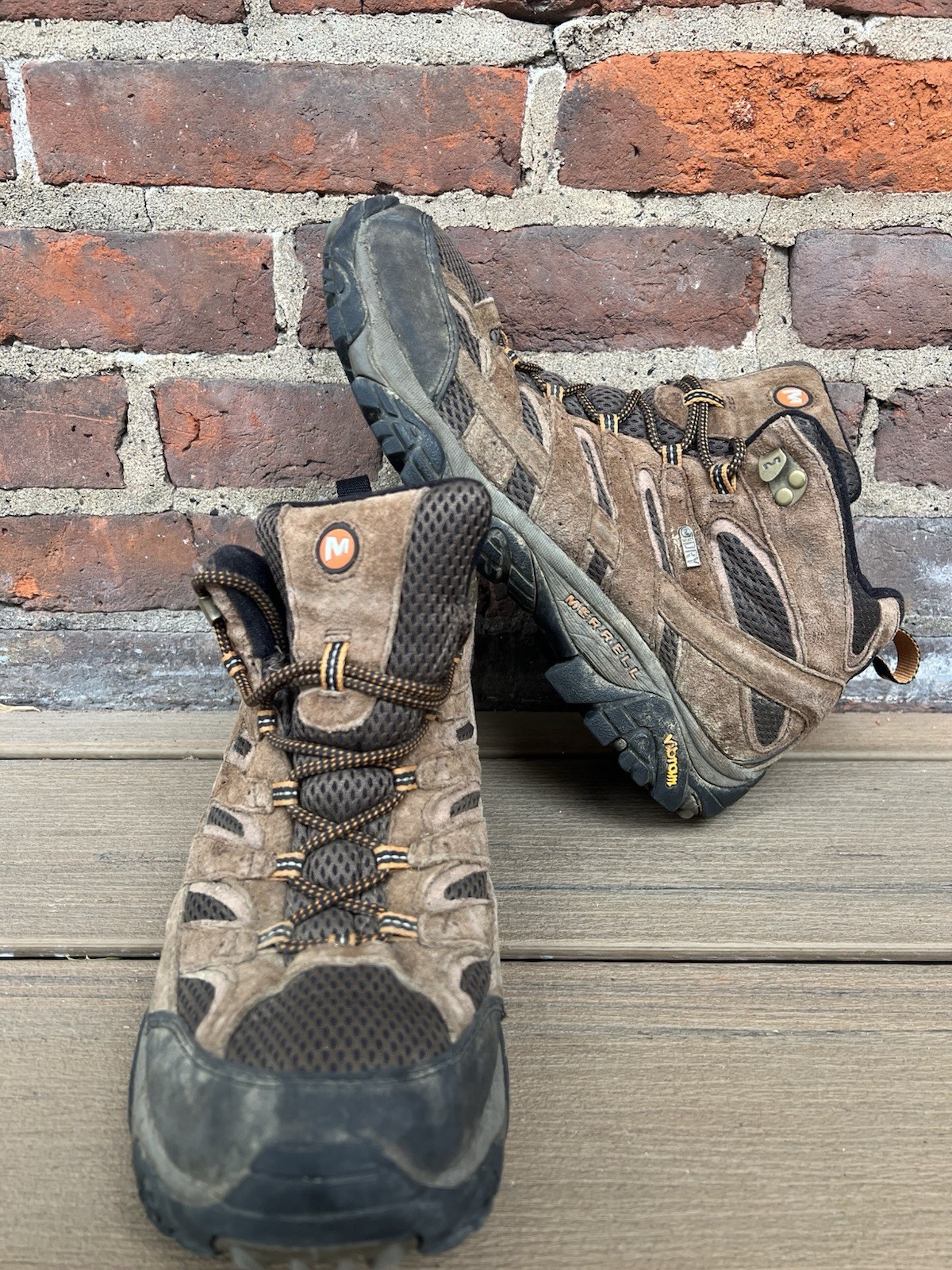 Merrell Men's Boots Moab 2 Mid J06061w Waterproof Camping Hiking Boot Size 11 W