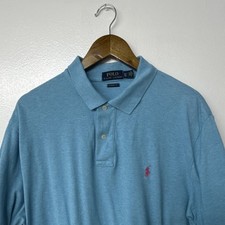 Polo Ralph Lauren Blue Short Sleeve Polo Shirt Men's Size XL Cotton Logo