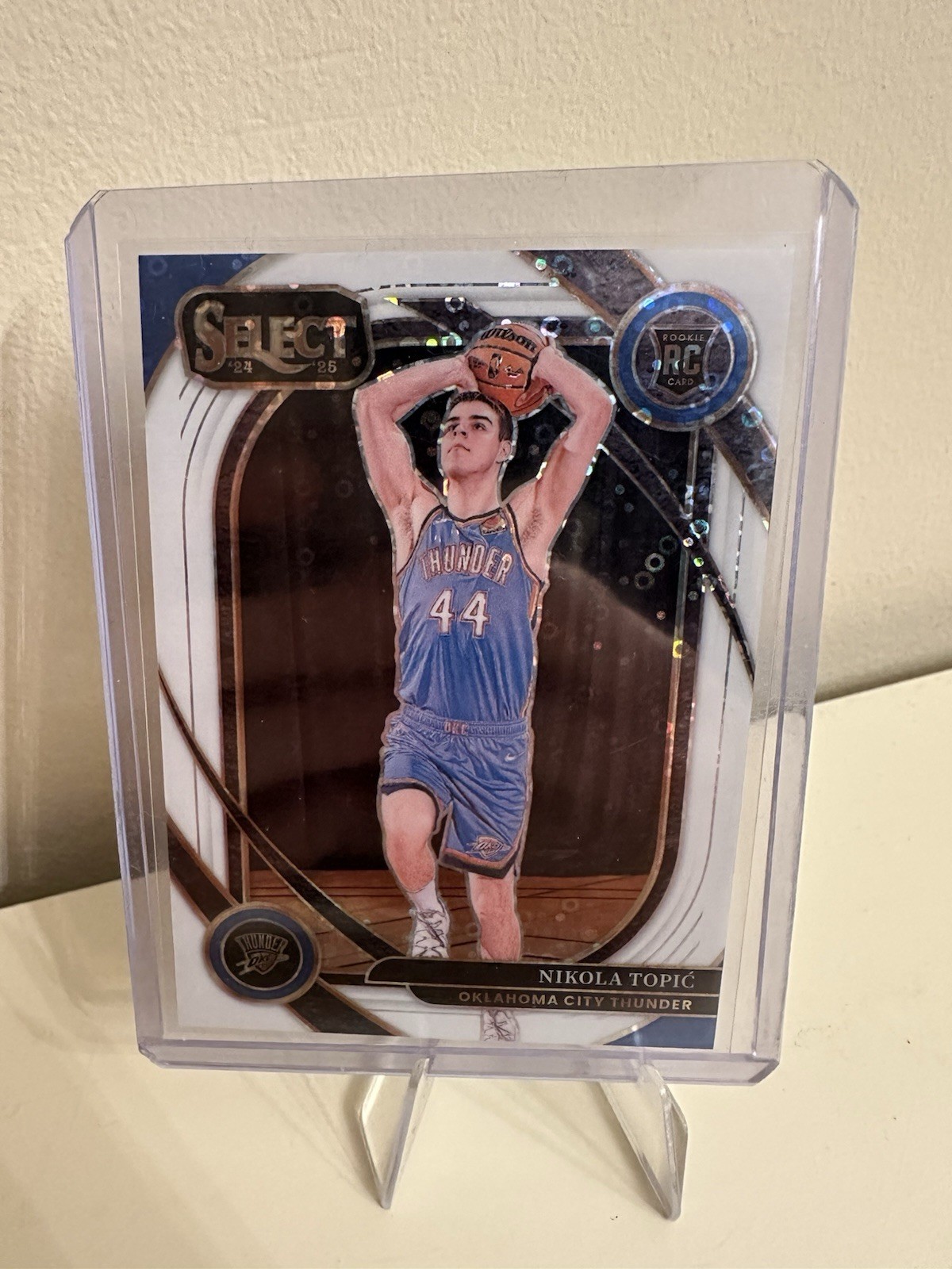 2024-25 Select Courtside #286 Nikola Topic RC White Disco Prizm #d /75 Thunder