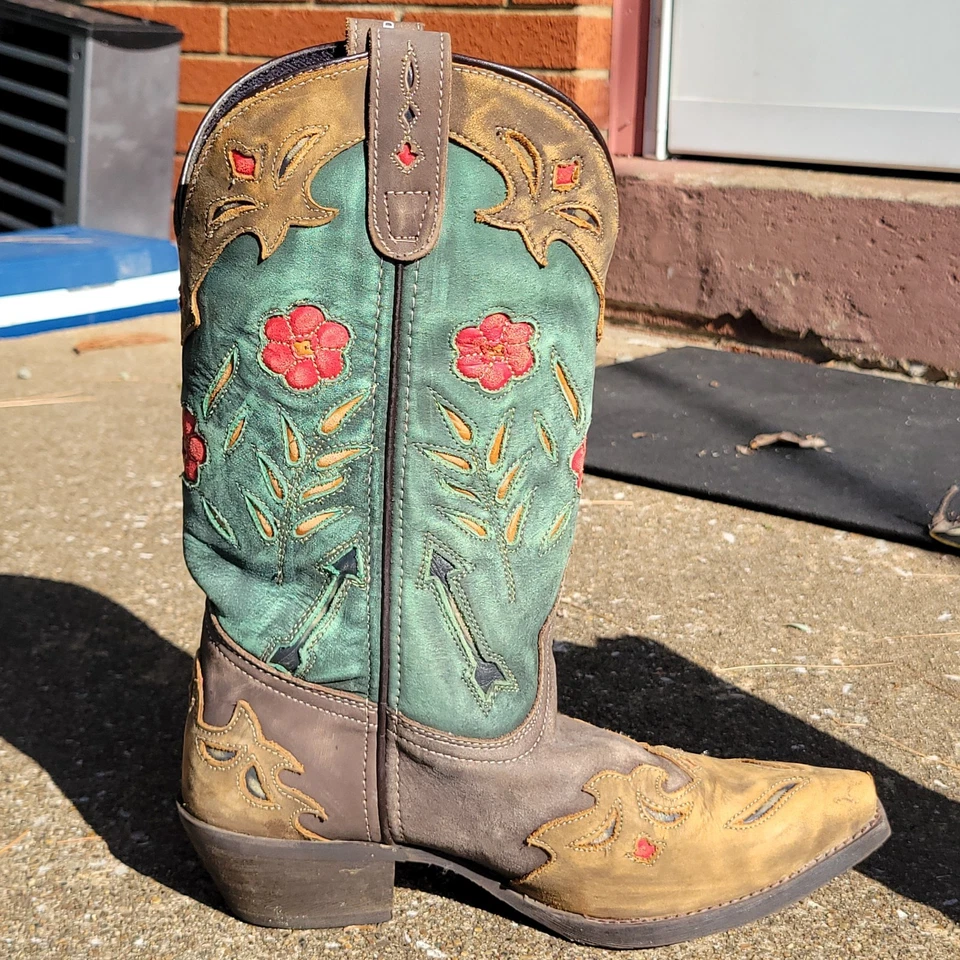 Botas Laredo para mujer Miss Kate Flecha punta corta color verde azulado 52138 talla 7,5 Foto 4 de 4