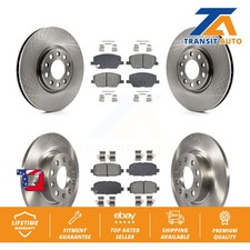 Disc Brake Rotors And Semi-Metallic Pads Front Rear Kit For Jeep Compass