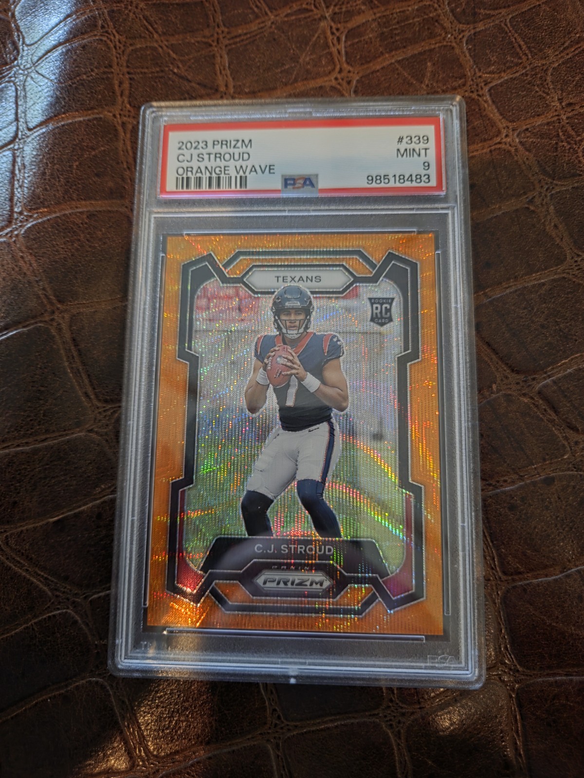 2023 Panini Prizm - Rookies C.J. Stroud #339 Orange Wave Prizm /60 (RC)