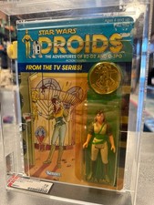 AFA 70 Vintage 1985 Star Wars Droids TV Series KEA MOLL Action Figure Unpunched