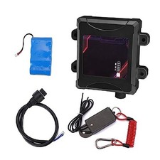 Trailer Breakaway System, Coiled Cable Switch, LED Indicator, 12V Battery Box