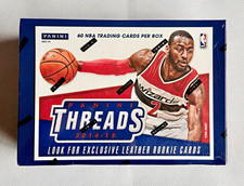 New Panini Threads 2014-15 NBA Sealed Hobby Box 60 Cards 4 Auto or Memorabilia