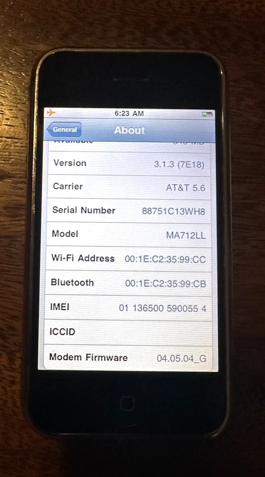 Apple iPhone 2G 8Gb (1ª generación 8GB) Foto 4 de 4