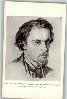 38130749 - Cambridge signed Rossetti, Dante Gabriel Self Portrait in Fitzwilliam