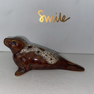 Fosters Pottery Cornish Pottery Honeycomb Pattern Baby Seal Pup 