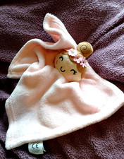 Baby Co Pink Girl Baby Comforter Comfort Blanket Soft Toy