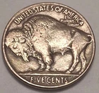 FULL HORN  1935 P NICE ORIGINAL BUFFALO NICKEL 5¢ Shipping 95¢!   🇺🇸     BN749