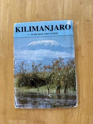 Vintage 1989 Kilimanjaro 1:50,000 Walkers Guide Travel Map Climbing Kenya