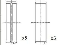 Neu - Fai Autoparts BM1028-STD Kurbelwellenlager FüR MERCEDES-BENZ