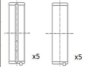 Neu - Fai Autoparts BM1028-STD Kurbelwellenlager FüR MERCEDES-BENZ-image
