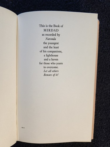 1962 The Book of Mirdad: A Lighthouse And A Haven By Mikhail Naimy, Hardcover/DJ - Picture 13 of 24