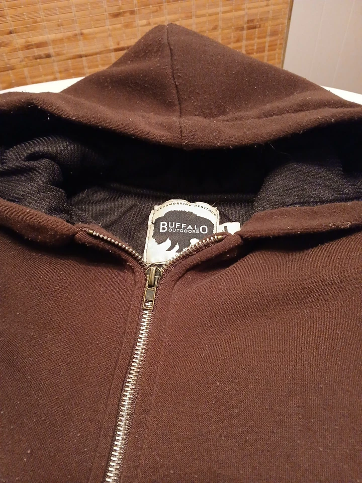 Sudadera con Capucha Ligera Transpirable Exterior Buffalo Para Hombre Talla L Chaqueta Top Foto 2 de 4