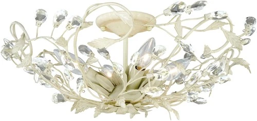 Vaxcel Lighting C0023 Jardin 4 Light 19"W Flush Mount Indoor - Off White - Picture 1 of 12