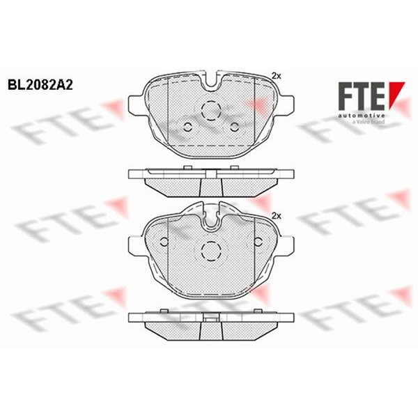 FTE BremsbelÄGe Satz Hinten Passend FüR BMW 5 6 7 I8 X3 X4 X5 X6 Z4 | 9010666-image