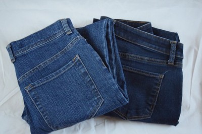 2 Pair Woman's Jeans Size 4P, Vanderbilt (Amanda) Short & Talbots Flawless Slim