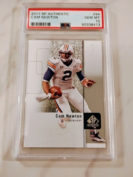 Cam Newton #94 Football Cards 2011 SP Authentic trading card — raw and PSA graded price guide