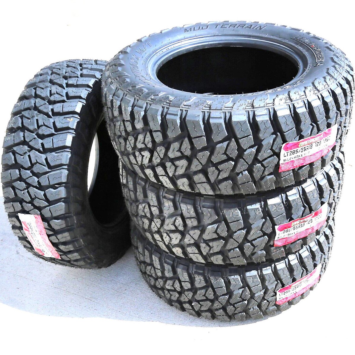 4 Tires Landspider Wildtraxx M/T LT 285/65R18 Load E 10 Ply MT Mud