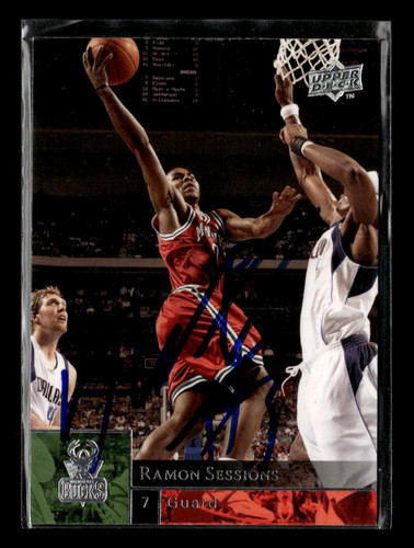 2009-10 Upper Deck #105 Ramon Sessions IN PERSON AUTO! - Picture 1 of 2