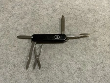 Victorinox Swiss Army Knife Black Executive 74mm Name Etched On Blade