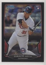 2013 Bowman Draft Chrome Black Wave Refractor Oswaldo Arcia #18 4y7