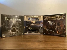 Star Wars X-Wing + Warhammer Quest ACG + Bloodborne TCG Lot NEW / SEALED