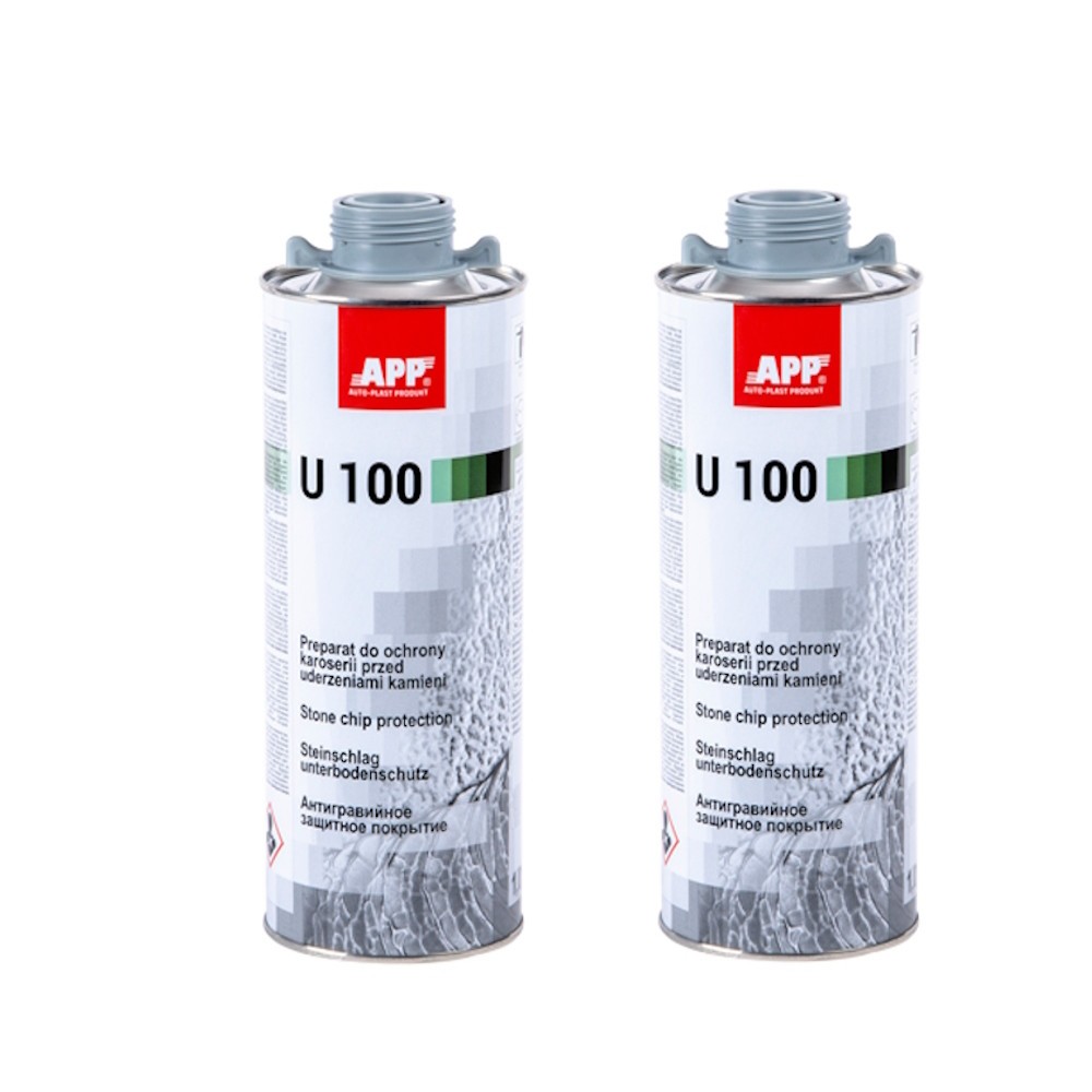 Peinture anti-gravillon gris 1L en lot de 2 cartouches insonorisantes et anticorrosion pour auto