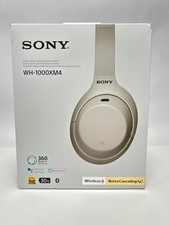 Sony WH-1000XM4 Wireless Noise Canceling Headphones Mic Alexa Silver ANC