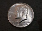 1964 Kennedy Half Dollar roll of 20  90% SILVER  BU in a coin tube.