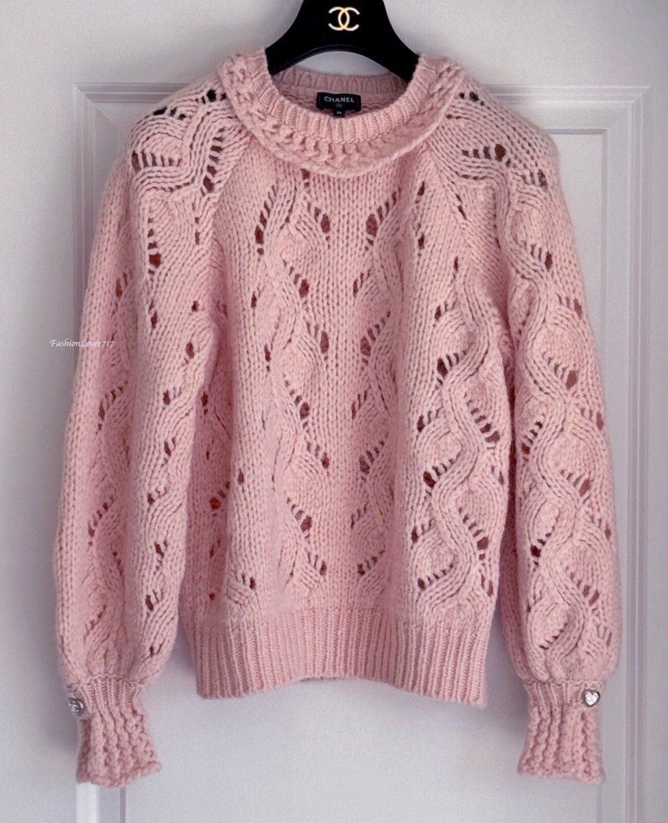 CHANEL 21B LIGHT PINK ALPACA WOOL SWEATER 36 | eBay CHANEL 21B LIGHT PINK ALPACA WOOL SWEATER 36 | eBay