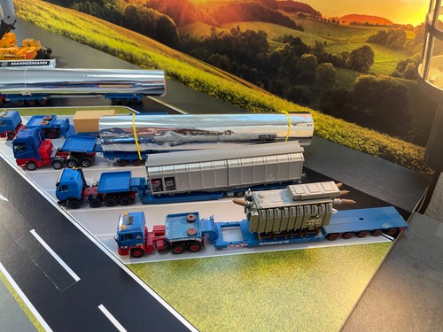Schmidbauer transporte pesado + colección de grúas (Herpa Kibri) 1:87 - Imagen 12 de 13