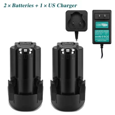 12V 3.5Ah Li-ion Battery/Charger For Black Decker BL1510 LBX12 LBXR12 LDX112