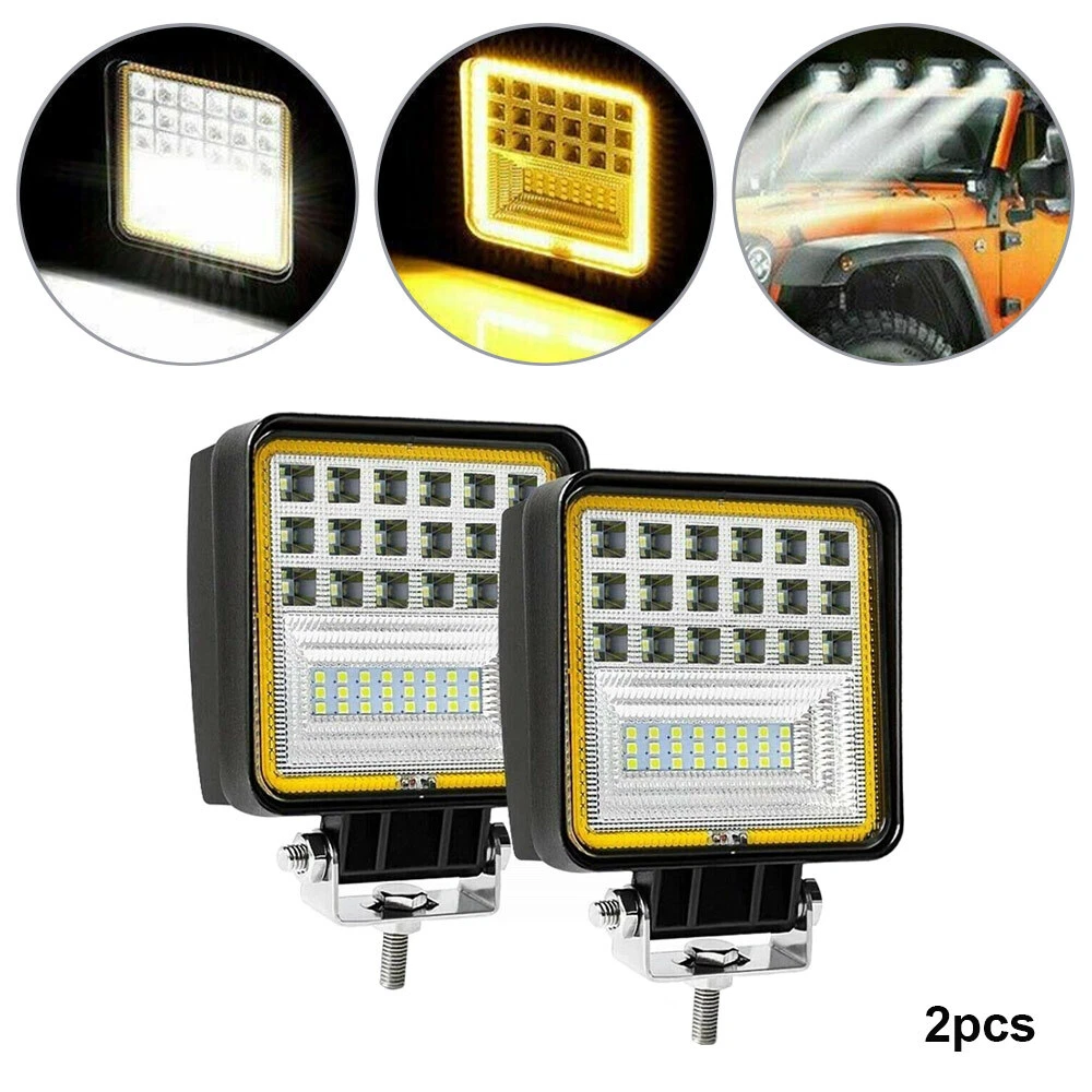 Square Led Work Lights X2 4.2