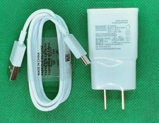 Adaptive Fast Charging Type C Cable  Wall Charger Adapter USB-C Cord 9V 1.67A