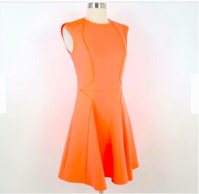 neon orange skater dress Neon orange dress...(my color for this summer)