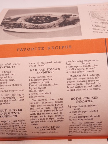 Calendario Pubblicitario Vintage 1942 Sweaneys Burro Crosta Pane Ricette Epoca WW11 - Foto 7 di 9