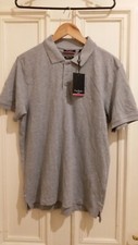 Image of Pierre Cardin Men's grey Polo Shirt Top Regular Fit size medium