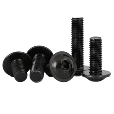 M3 M4 M5 M6 M8 M10 Black Steel Hex Socket Bolt Button Flanged Washer Head Screws