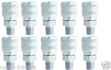 10 Pack Milton 776 A Style Quick Connect 1/4" Aro Male NPT Air Hose Coupler