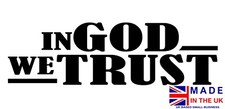 In God We Trust sticker, Christian sticker, car sticker, laptop, walls vinyl
