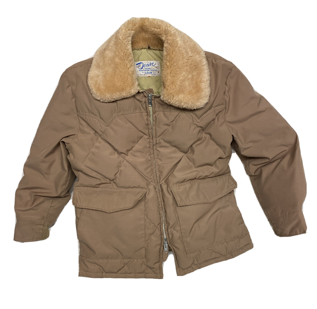 Vtg SCHOTT JACKET W/ PRIME NORTHERN 